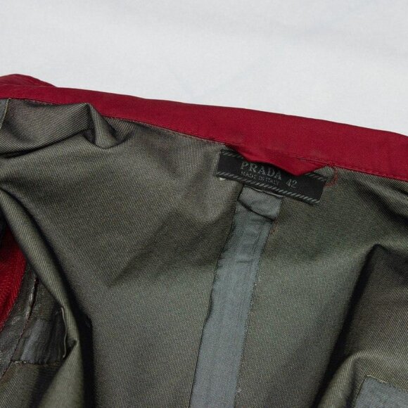 PRADA SPORT BURGUNDY JACEKT WITH REMOVABLE SLEEVES - Picture 13 of 13